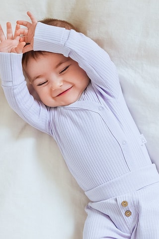 Body en coton biologique - Mauve