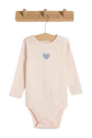 3 bodys - Saumon, ciel et blanc