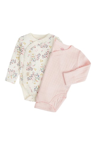 2 bodys - Ecru et rose