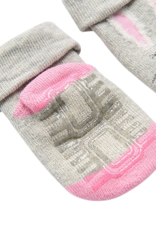 Chaussettes antidérapantes - Gris clair chiné