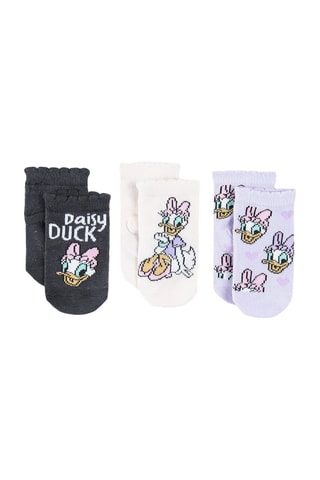 3 paires de chaussettes Daisy Disney - Mauve et écru