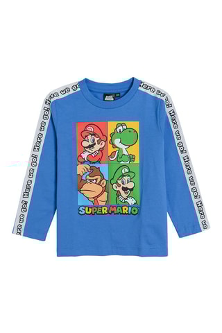 T-shirt Super Mario Nintendo - Bleu clair