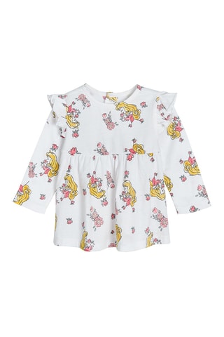 2 t-shirts Aurore La Belle au Bois Dormant Disney - Blanc et rose poudré