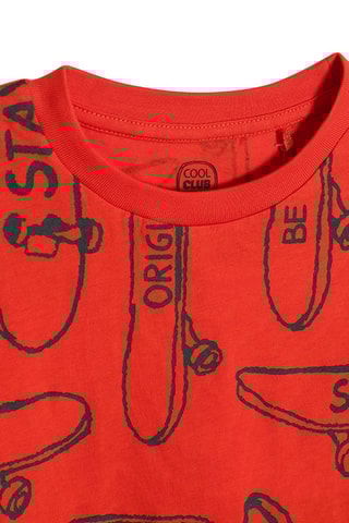 T-shirt - Rouge et noir