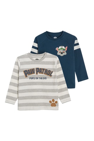 2 t-shirts Rocky Pat’ Patrouille - Gris chiné et bleu marine