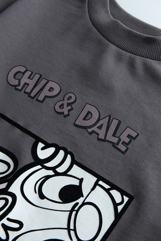 T-shirt Chip and Dale Disney - Gris foncé