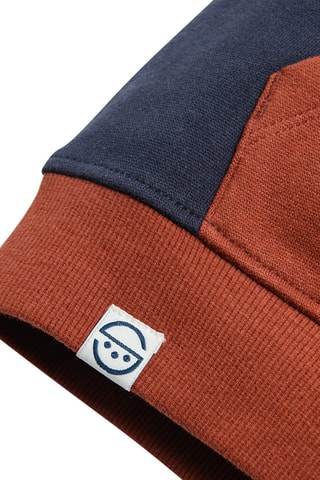 Sweat à capuche - Rouge brique chiné