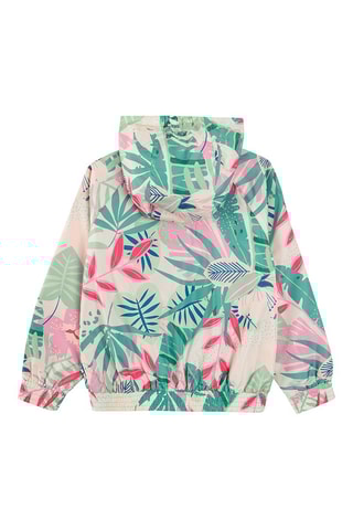 Sweat à capuche - Blanc et turquoise