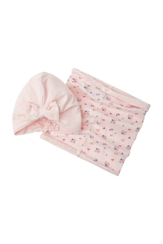 Turban et snood - Rose