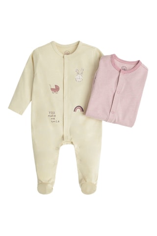 2 grenouillères - Rose