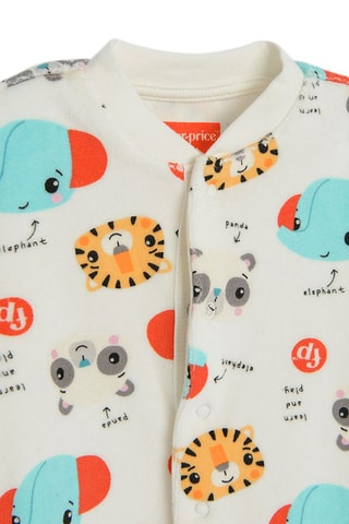 2 grenouillères - Gris clair et blanc