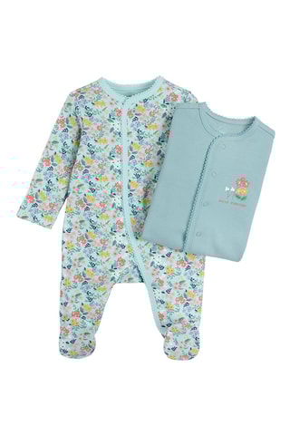 2 grenouillères - Vert d’eau