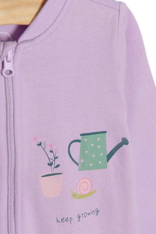 2 grenouillères - Blanc et mauve