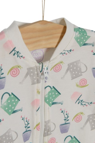 2 grenouillères - Blanc et mauve