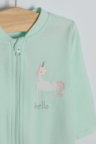 2 combinaisons - Ecru et vert d'eau