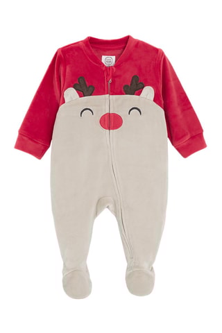 Combinaison en velours - Rouge