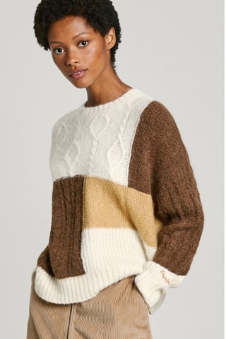 Maglia Hilary - Ecrù e marrone