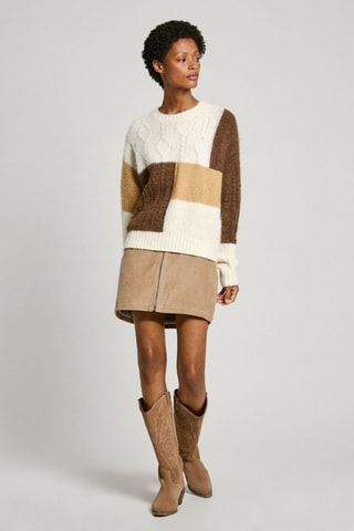 Maglia Hilary - Ecrù e marrone