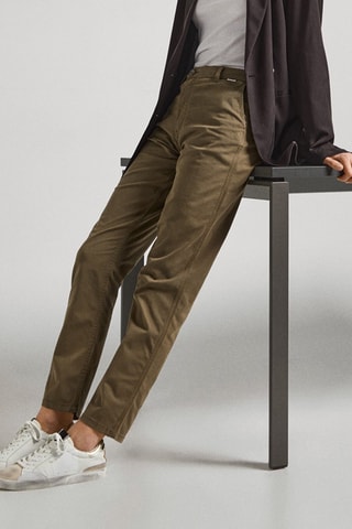 Pantaloni straight - Verde