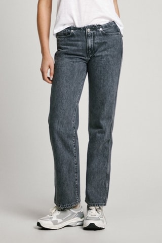Jeans straight Charcoal - Nero