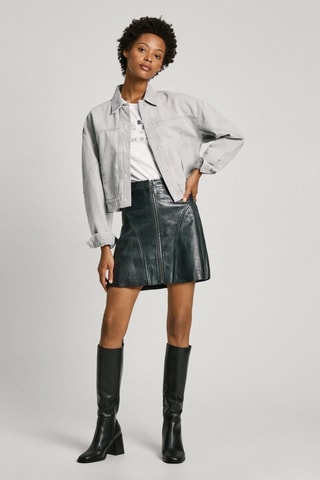 Giacca in jeans Katie - Grigio