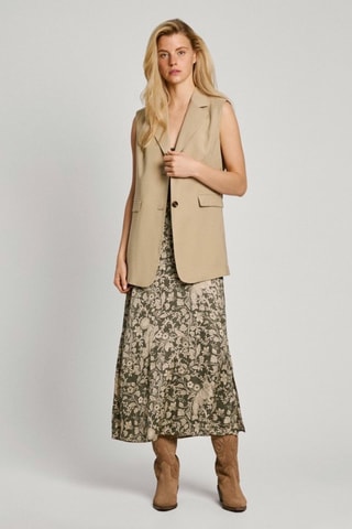 Giacca senza maniche Adele - Beige