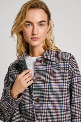 Giacca in lana Belinda - Nero e grigio chiaro