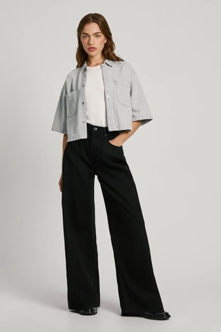 Camicia in jeans Elle Cloud - Grigio