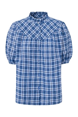 Camicia in lino Nella - Blu