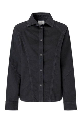 Camicia in jeans Estelle - Nero