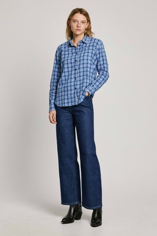 Camicia in lino Portia - Cobalto