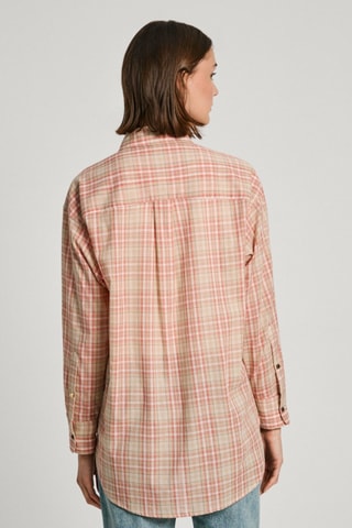 Camicia Rita Check - Beige e rosso