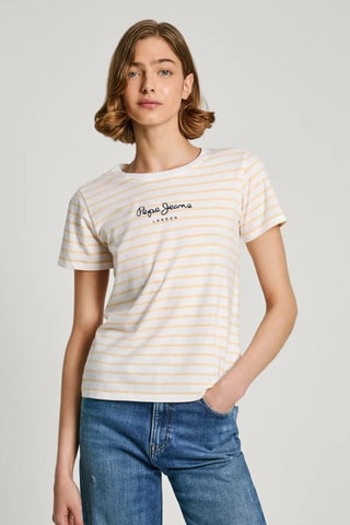 T-shirt Elba - Bianco e beige