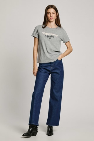 T-shirt Olivia - Grigio melange