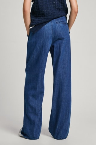 Jeans loose Pleat - Blu
