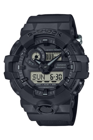 Orologio analogico e digitale al quarzo in resina - Nero