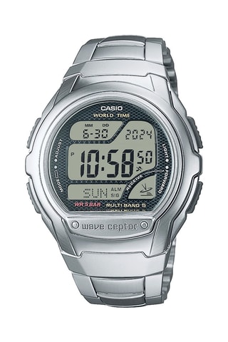 Orologio al quarzo digitale in acciaio - Cronografo - Argentato