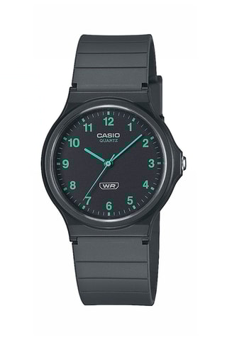 Reloj de cuarzo de resina - Negro