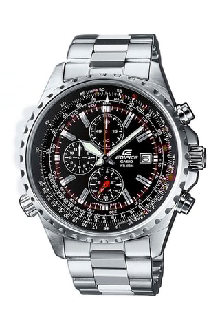 Orologio al quarzo in acciaio - Cronografo - Argentato e nero