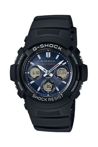 Orologio digitale e analogico in resina - Cronometro e allarme - Nero