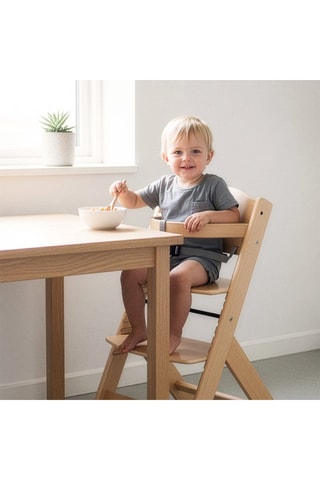 Massief Beukenhouten Kinderstoel XL Famille- Vanaf 6 maanden Tot 80 kg