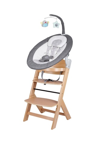 Schommelstoeltje Homey en Kinderstoel BabyGo Family - 0 t/m 25 kg Grijs
