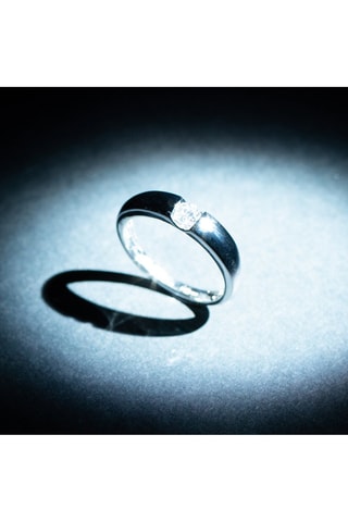 Anello Solitaire Calabria - Oro bianco e diamante - Diamanta