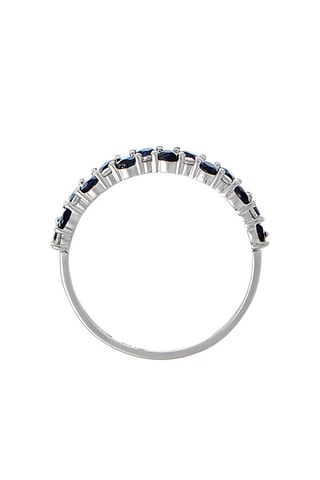 Anello Princesse Grace - Oro bianco, diamanti e zaffiri