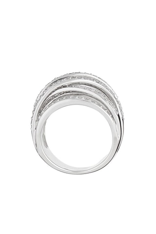 Anello New Entrelacs Candides -  Oro bianco e diamanti