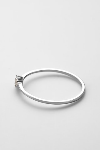 Anello Alma - Oro bianco e diamanti - Diamanta