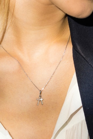 Ciondolo Ma Foi - Oro bianco e diamanti