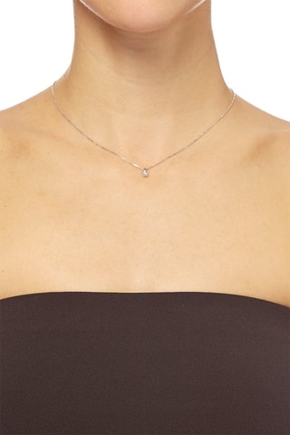 Ciondolo Mon Diamant - Oro bianco e diamante - Atelier du Diamant