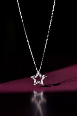 Ciondolo Etoiles de Mes Rêves - Oro bianco e diamanti