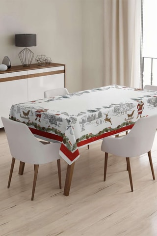 Toalha de mesa retangular - Branco - 160 x 220 cm